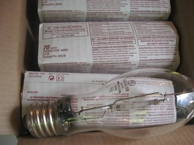 3x General Electric Model: 44033, Lucalox Lamp 70 Watts. New Lot Of 3