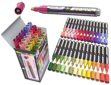 28 Wildflower Colors Acrylic Paint Pens Studio Color Series Markers Set 3mm