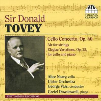 Sir Donald Francis Tovey Cello Concerto, Air for Strings (Vass) (CD) Album