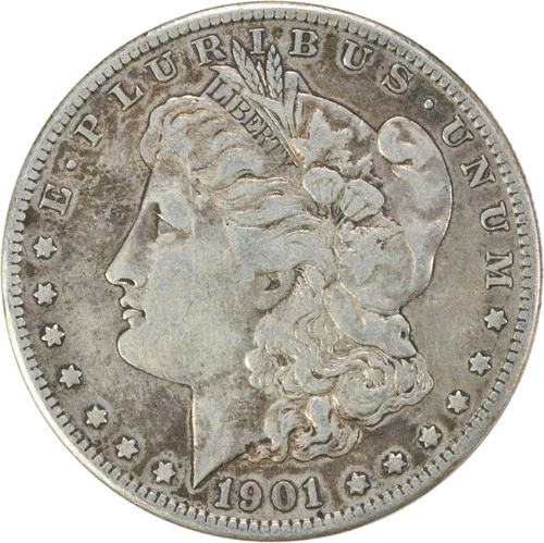 1901-S Morgan Silver Dollar VF Uncertified #627