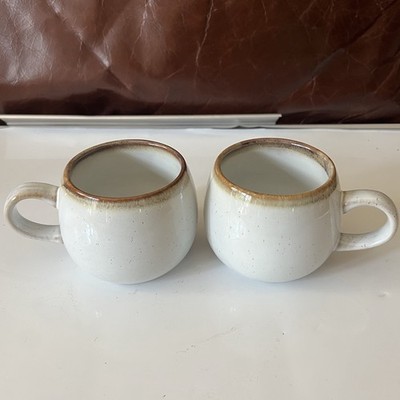 Hearth and Hand Magnolia Coffee Small Cups (2) Stoneware Speckled Glaze 10 oz