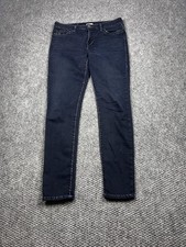 True Religion Jeans Womens 29 Blue Halle Mid Rise Super Skinny Stretch Denim USA