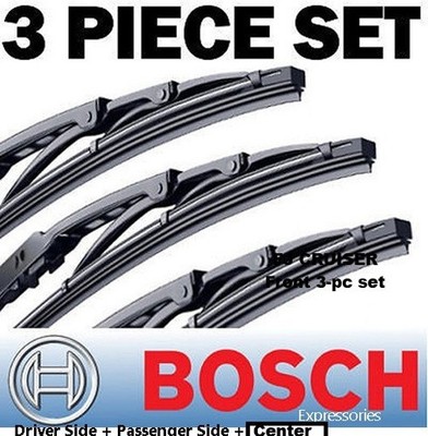 Bosch DC Wiper Blade Set for Toyota FJ CRUISER New [3-pack FRONT] 15+15+13