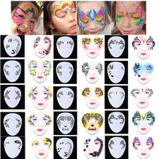 15pc Face Paint Stencils for Kids Reusable Face Body Paint Stencils Kit Easy USE