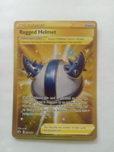 Rugged Helmet Holo Chilling Reign 228/198 Secret Rare Pokemon