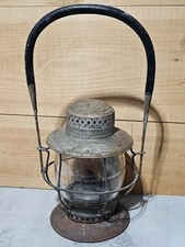 Rare Etched MK&TRY Globe  Railroad Lantern Missouri Kansas & Texas Rail Yard MKT