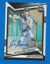 2022 Elite Extra Edition JOSH KASEVICH AUTO ON CARD SIGNATURE #60 BLUE JAYS