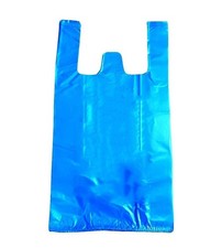 Blue T-Shirt Merchandise Bags Grocery Shopping 300 Pack 20 x 10 x 36 in