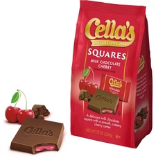 Cella's Milk Chocolate Cherry Squares - Individually Wrapped Squares- TWO BAGS