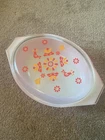 Red Pyrex Friendship Pattern Casserole Dish 2.5 QT