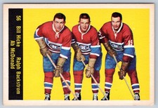 BILL HICKE / RALPH BACKSTROM / AB McDONALD 1960-61 PARKHURST 60-61 #56 EX+ 99098