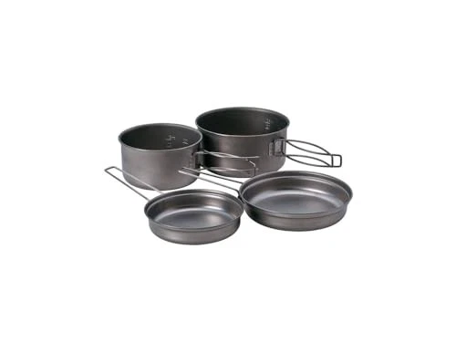 Snow Peak Titanium Multi Compact Cookset - Ultralight Camping Cookware