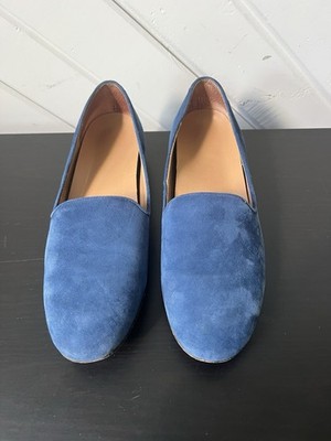 VIONIC Willa Blue Suede Orthotic Loafers Arch Support Solid Shoes Womens Size 7