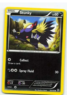 Stunky 54/106 Flashfire NM Pokemon TCG