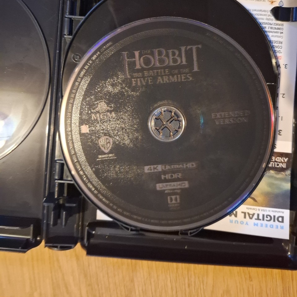 The Hobbit - Trilogy Collection - Theatrical and Extended - 4k UHD - UK ...