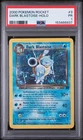 SWIRL PSA 1 2000 Team Rocket Dark Blastoise 3/82 Holo Foil Pokemon Unlimited