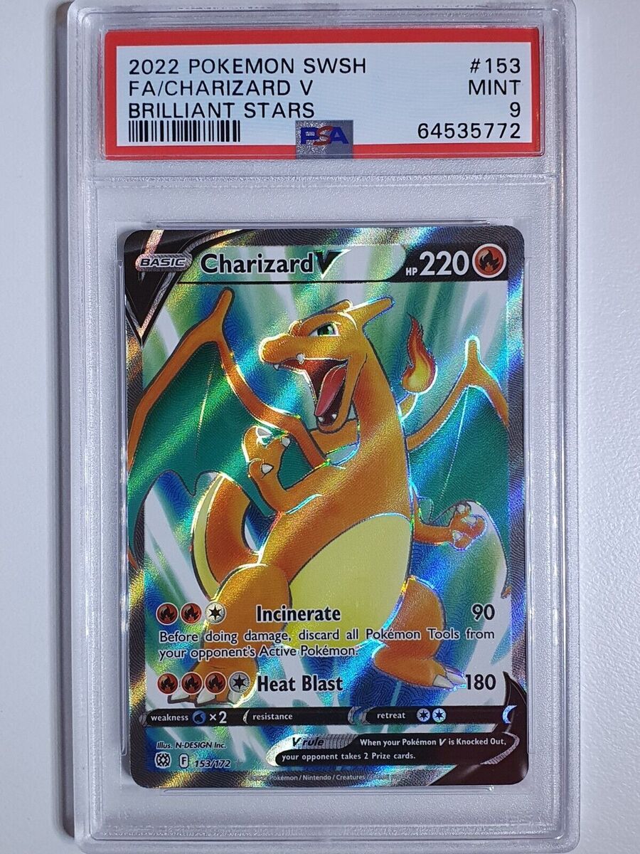 2022 Pokemon Charizard V 153/172 Full Art Brilliant Stars 2022 Pokemon Charizard V 153/172 Full Art Brilliant Stars
