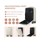 Carry On Luggage Set 4 Piece Hard Shell Suitcases Front Opening with TSA Lock...