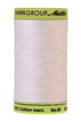 Mettler Silk-Finish Cotton Embroidery Thread, 875 yd, White