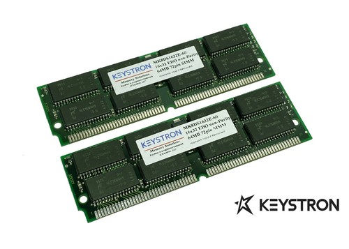 128MB 2x 64MB EDO DRAM SIMM 72p RAM 72pin 16x4 circuiti integrati 60ns - Foto 1 di 2