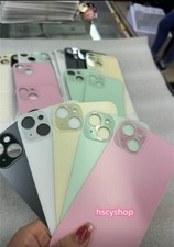 Back Case Glass For iPhone 15 Pro Max Battery Cover Rear Door Housing Case Parts