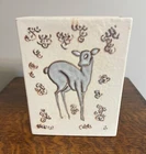 Rookwood Pottery Mid Century Vase with Deer E. Barrett MINT!