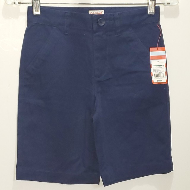 Boys Navy Blue Chino Bermuda Shorts 