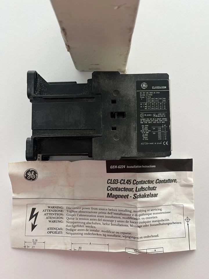 GE CL03D400MD Contactor - Image 2 of 4