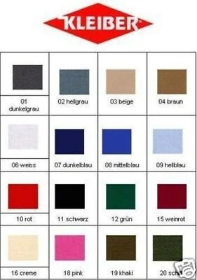 KLEIBER Appendiabiti toppe tanti colori 1 pezzo ritagliabile 40 x 12 cm tessuto da stirare