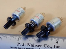 Alcoswitch MRC-3-3 Selector Switches Qty 3 NOS MRC33 3 Deck 3 Position