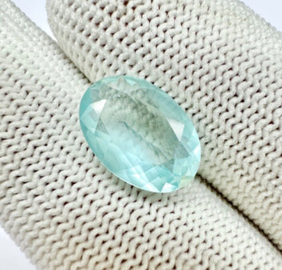 Aqumarine,Natürlich Oval Aquamarine,Aquamarine Facettiert Edelstein 3.4 Karat