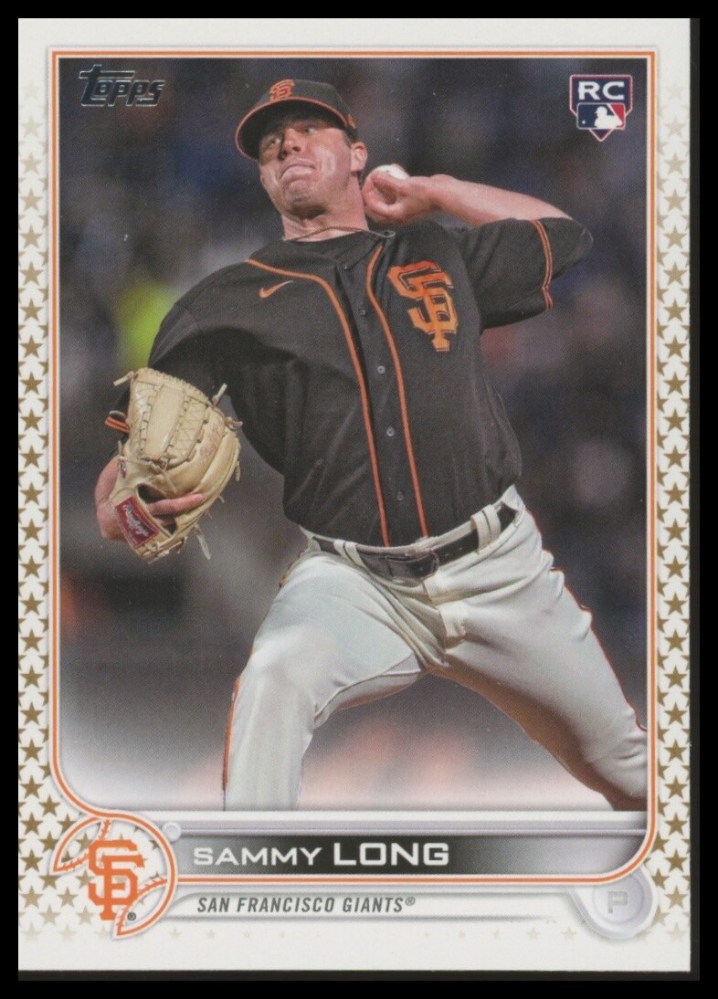 2022 Topps #308 Sammy Long Gold Star RC