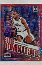 Kawhi Leonard 2020 Donruss Optic Elite Dominators Red Pulsar #7