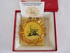 Vintage The Hummel Gold Christmas Ornament Collection Light Of The World