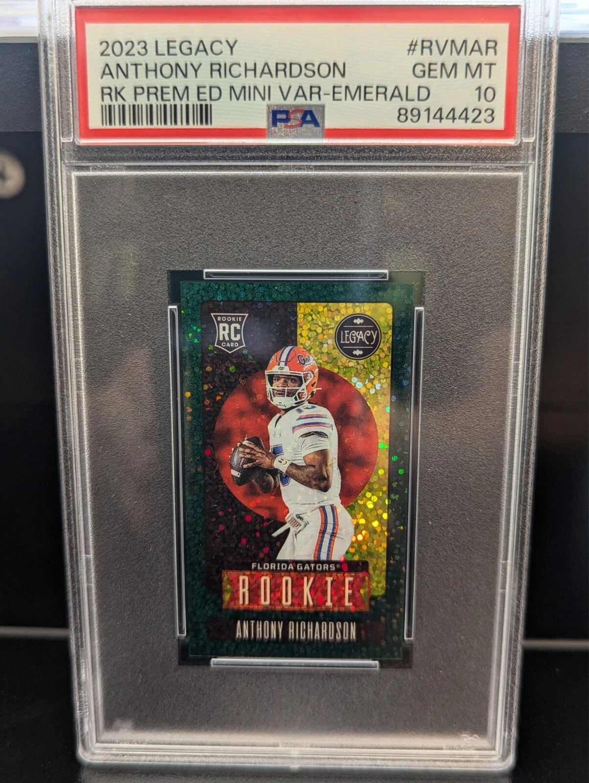 Anthony Richardson Panini Legacy Rookies Premium Edition Mini Variation #RVMAR Emerald