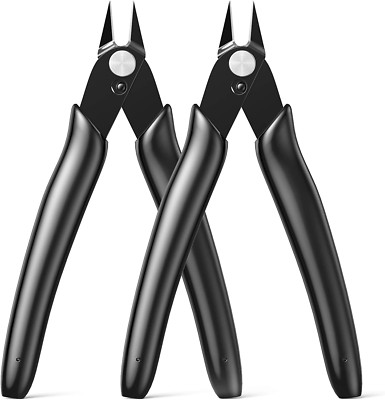 Wire Cutters Zip Tie Cutters Micro Flush Cutter 2 Pack 5 in Precision Wire Clipp