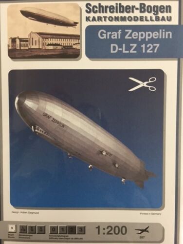 Writer-Sheet Kartonmodellbau Graf Zeppelin D Lz 127 Paper Model Construction Set - Picture 1 of 3