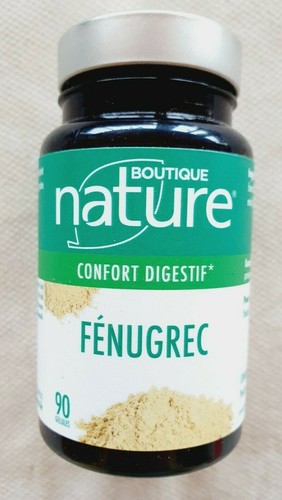90 gélules fénugrec Boutique Nature confort digestif (mo)