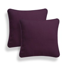 Cushion Covers Pack of 2 Plain Dyed 100% Cotton Home Sofa Car Décor 16''18''20''
