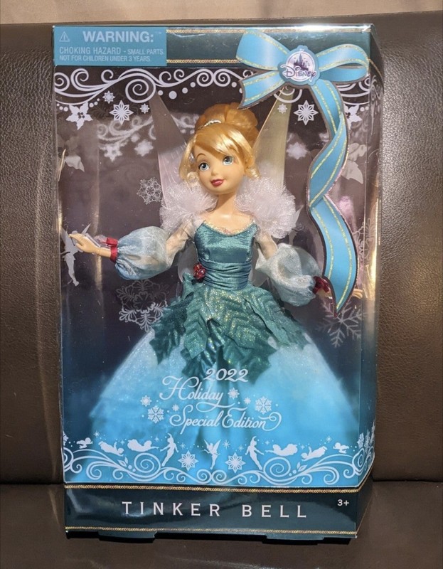 Tinker Bell Holiday 2022 Classic Doll Peter Pan Special Edition 11.5” Collector