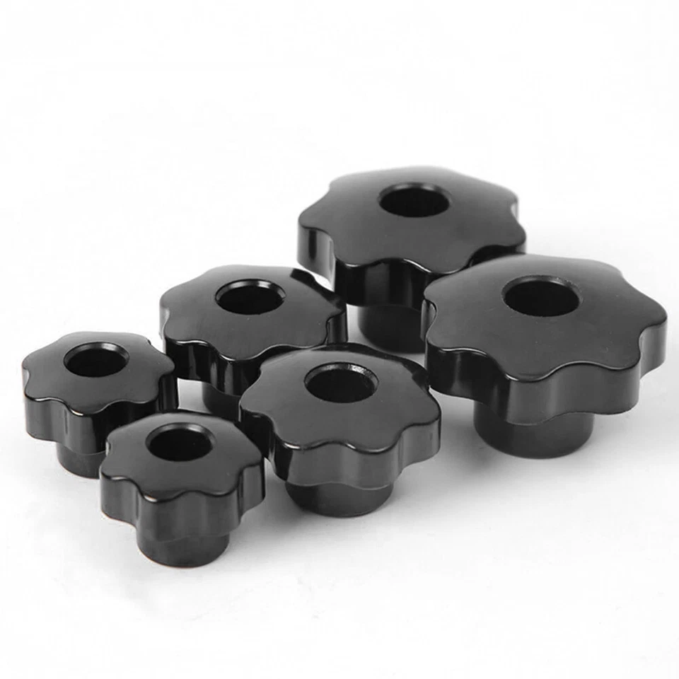 Sterngriff Mutter M4 - M20 Dreh Griff Rändelmutter Durchgangsloch Sternmutter - Bild 2 von 4