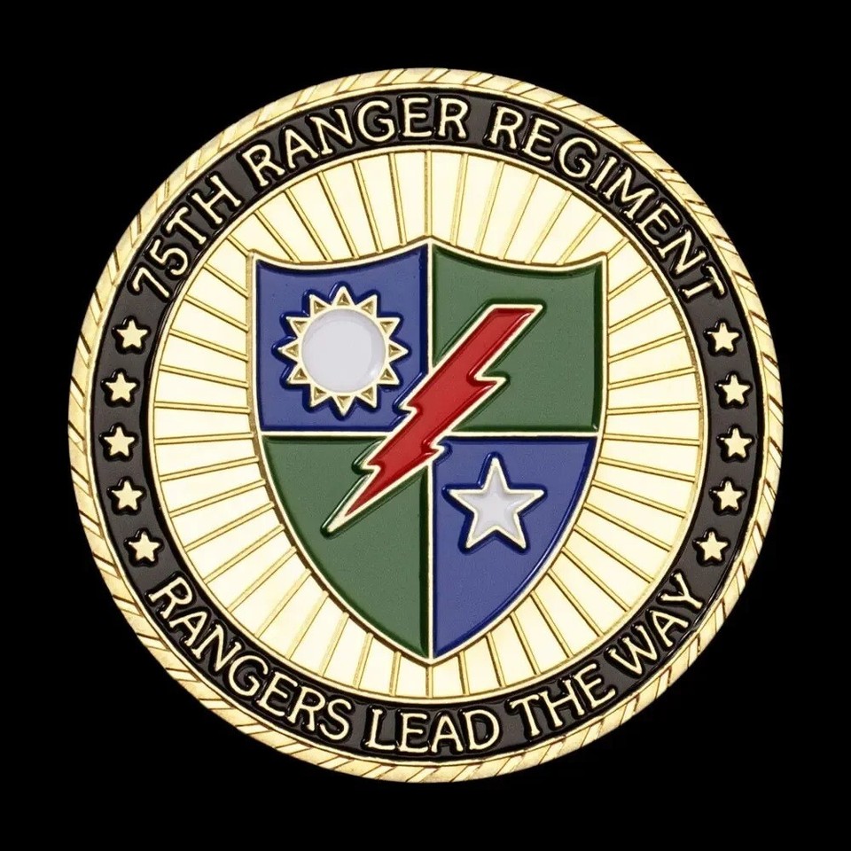 U.S. Army 75th Ranger Regiment Military Veteran Challenge Coin Souvenir ...