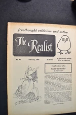THE REALIST #47  FEBRUARY 1964 -RANT AGAINST CROATIAN TERRORIST