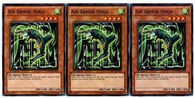 Yugioh- 3X Air Armor Ninja - Common - 1st Edition - ORCS-EN014