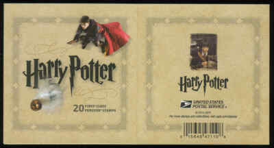 US #4825-4844 BK307a Harry Potter Imperf Folded Booklet of 20 VF
