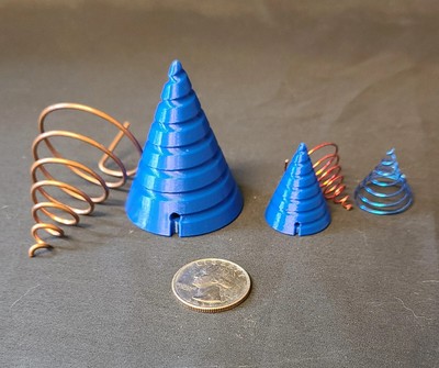 Fibonacci Spiral Coil Winding Jigs For Electroculture Gardening, Orgone Pyramids