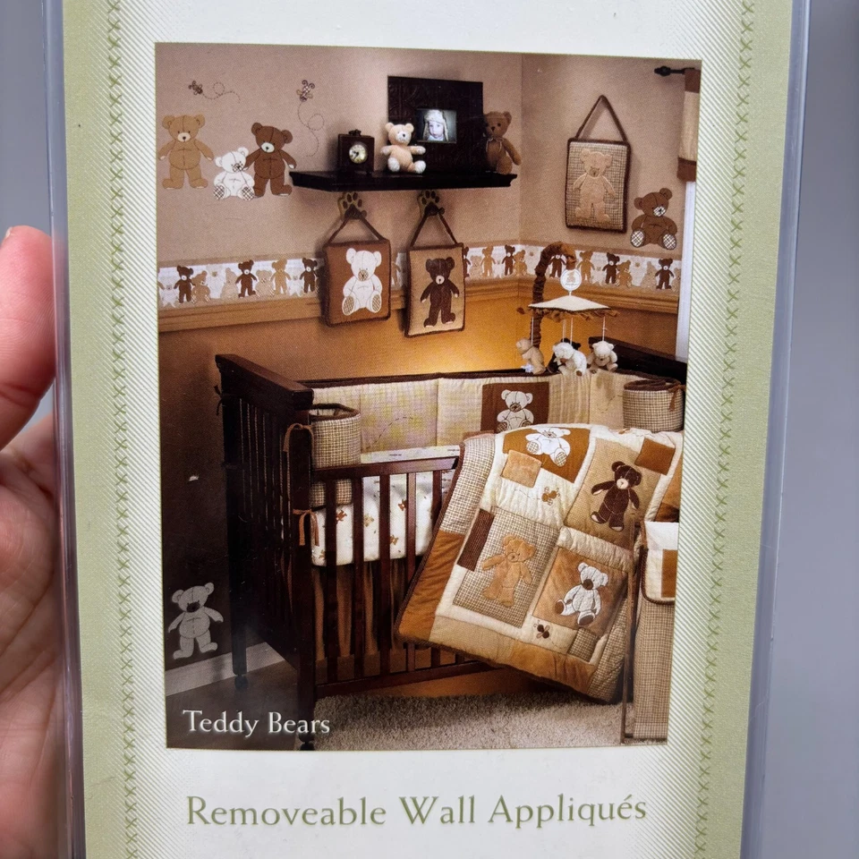 Apliques de pared extraíbles Eddie Bauer pelar y pegar ositos de peluche marrones guardería Foto 3 de 4