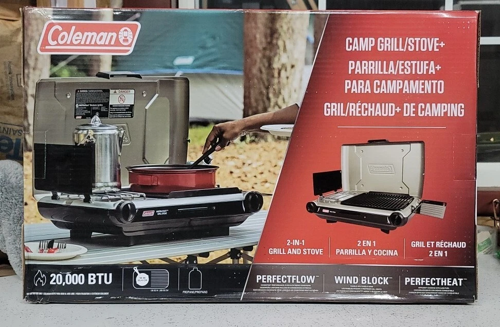 New Coleman Propane Camp Grill/Stove 20000 BTU