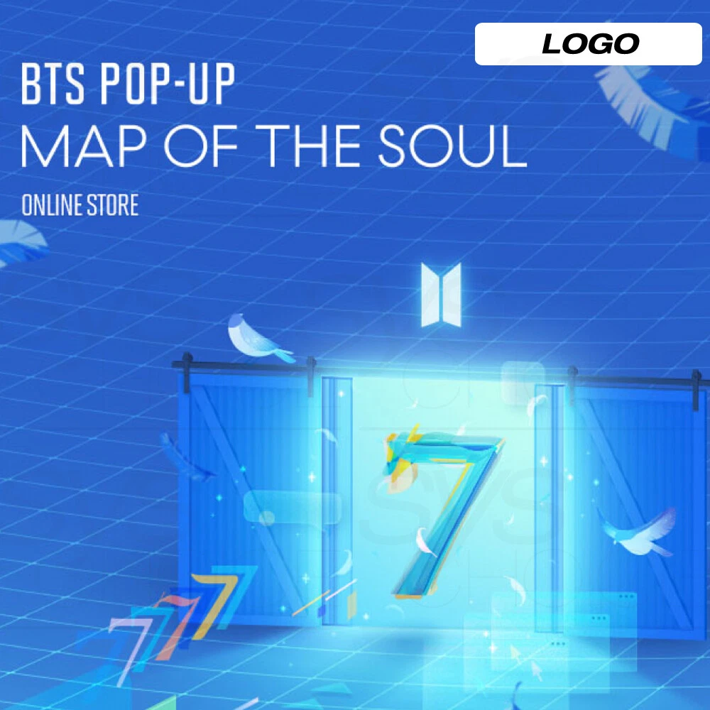 BTS POP-UP : MAP OF THE SOUL Official MD LOGO Ver + Tracking Number BTS POP-UP : MAP OF THE SOUL Official MD LOGO Ver + Tracking Number