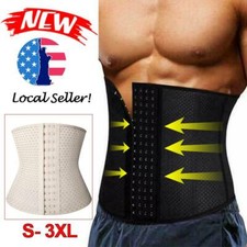 Mens Body Shaper Waist Trainer Corset Underbust Cincher Tummy Control Shapewear